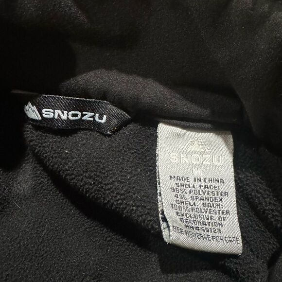 Snozu Black Zip Up Jacket Women’s Medium - Picture 2 of 2